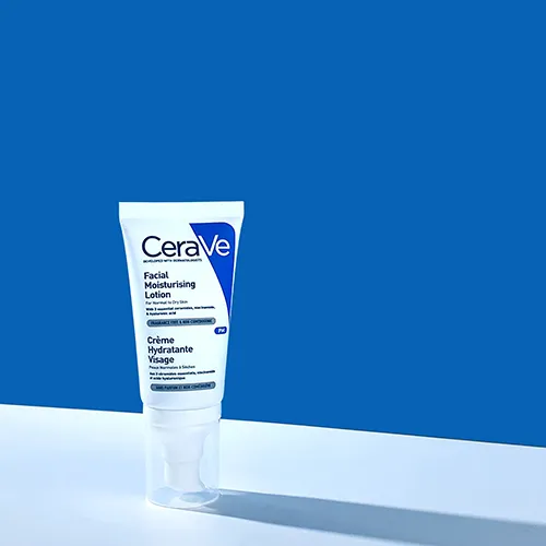 CeraVe PM Moisturising Lotion casting a shadow